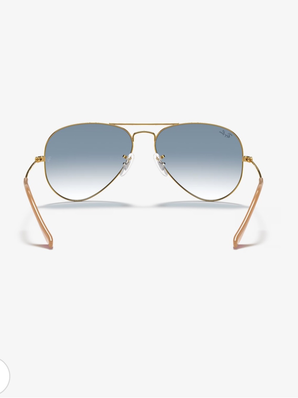 Ray-Ban Blue Gradient Lenses with Gold Aviator Frame - Picture 4 of 8
